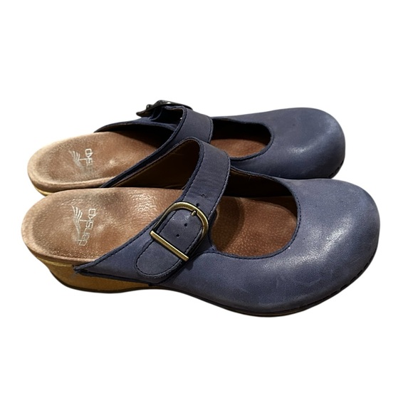 Dansko Martina Mary Jane Oiled Leather Buckle Mule Clog Womens Size 38 US 7.5 - Picture 3 of 8